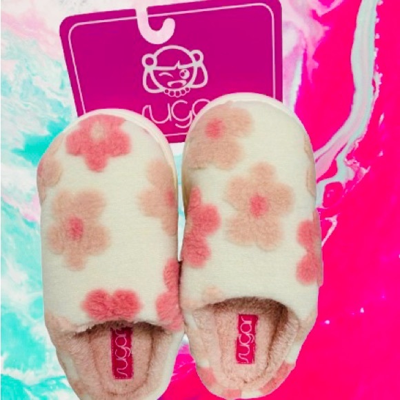 Sugar, Women's, Chills Cozy Slippers, in a White/Blush Shearling Upper Size 10M - Picture 7 of 8